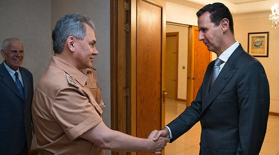 Συνάντηση του προέδρου Άσαντ με τον Ρώσο υπουργό Άμυνας στη Δαμασκό